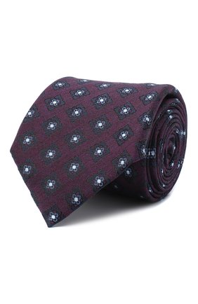 Мужской галстук из шелка и шерсти ERMENEGILDO ZEGNA фиолетового цвета по цене 15200 руб., арт. Z8E31/18H | Фото 1 Мужской галстук из шелка и шерсти ERMENEGILDO ZEGNA фиолетового цвета, арт. Z8E31/18H | Фото 1