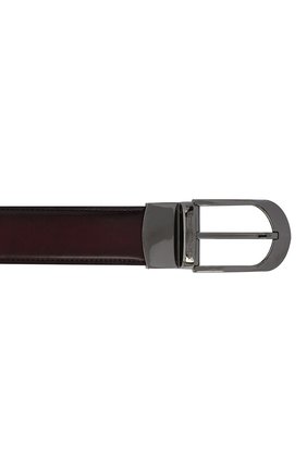 Мужской кожаный ремень ERMENEGILDO ZEGNA бордового цвета по цене 39350 руб., арт. B1NY3G/J0805B | Фото 3 Мужской кожаный ремень ERMENEGILDO ZEGNA бордового цвета, арт. B1NY3G/J0805B | Фото 3