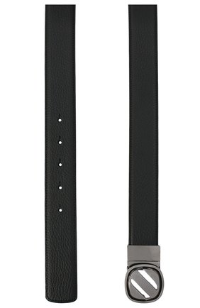 Мужской кожаный ремень ZEGNA COUTURE черного цвета, арт. B1GL1B/J1233A | Фото 2 (Случай: Формальный; Материал: Натуральная кожа)