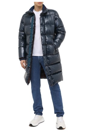 Мужская пуховик KITON темно-синего цвета по цене 382000 руб., арт. UW0843V03T96 | Фото 2 Мужская пуховик KITON темно-синего цвета, арт. UW0843V03T96 | Фото 2