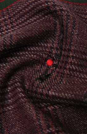 Мужской шерстяной шарф KITON бордового цвета по цене 29800 руб., арт. USCIACX03T02 | Фото 2 Мужской шерстяной шарф KITON бордового цвета, арт. USCIACX03T02 | Фото 2