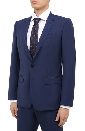 Мужской шерстяной костюм DOLCE & GABBANA синего цвета по цене 217000 руб., арт. GK0EMT/FU21U | Фото 2 Мужской шерстяной костюм DOLCE & GABBANA синего цвета, арт. GK0EMT/FU21U | Фото 2