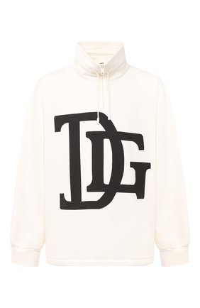 Мужской хлопковая толстовка DOLCE & GABBANA белого цвета по цене 55150 руб., арт. G9TB9Z/FI73Y | Фото 1 Мужской хлопковая толстовка DOLCE & GABBANA белого цвета, арт. G9TB9Z/FI73Y | Фото 1