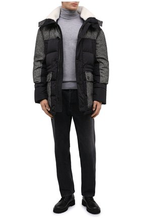 Мужская пуховик DOLCE & GABBANA черного цвета по цене 348500 руб., арт. G90W0Z/GEH56 | Фото 2 Мужская пуховик DOLCE & GABBANA черного цвета, арт. G90W0Z/GEH56 | Фото 2