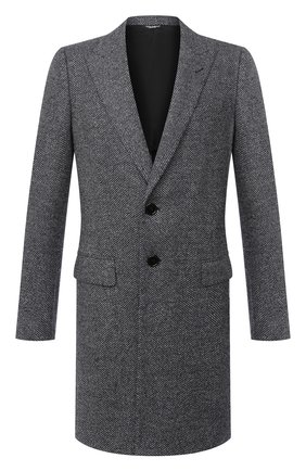 Мужской шерстяное пальто DOLCE & GABBANA серого цвета по цене 186500 руб., арт. G0230T/FC7AQ | Фото 1 Мужской шерстяное пальто DOLCE & GABBANA серого цвета, арт. G0230T/FC7AQ | Фото 1