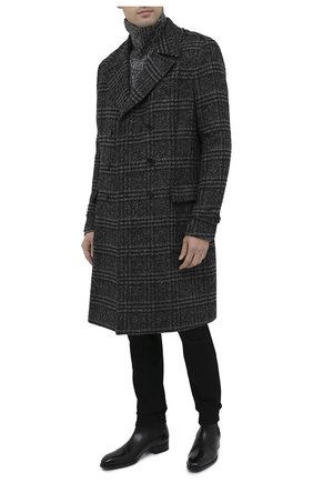 Мужской пальто DOLCE & GABBANA темно-серого цвета по цене 227000 руб., арт. G020YT/FQMIH | Фото 2 Мужской пальто DOLCE & GABBANA темно-серого цвета, арт. G020YT/FQMIH | Фото 2