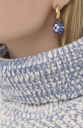 Женские серьги TIMELESS PEARLY голубого цвета по цене 28500 руб., арт. B0FD+D | Фото 2 Женские серьги TIMELESS PEARLY голубого цвета, арт. B0FD+D | Фото 2