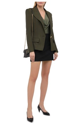 Женская кожаные туфли SAINT LAURENT черного цвета по цене 59950 руб., арт. 630885/0NP00 | Фото 2 Женская кожаные туфли SAINT LAURENT черного цвета, арт. 630885/0NP00 | Фото 2