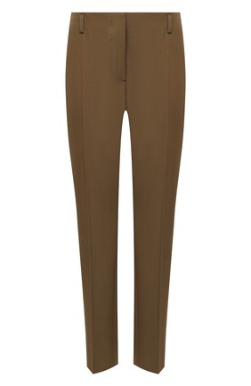 Женские шерстяные брюки DRIES VAN NOTEN хаки цвета по цене 49950 руб., арт. 202-10908-1031 | Фото 1 Женские шерстяные брюки DRIES VAN NOTEN хаки цвета, арт. 202-10908-1031 | Фото 1