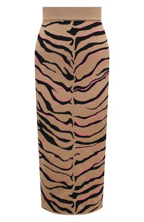 Женская юбка из шерсти и вискозы STELLA MCCARTNEY коричневого цвета по цене 65150 руб., арт. 601765/S2210 | Фото 1 Женская юбка из шерсти и вискозы STELLA MCCARTNEY коричневого цвета, арт. 601765/S2210 | Фото 1