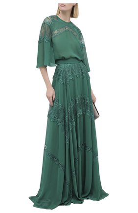 Женская юбка ZUHAIR MURAD зеленого цвета по цене 288500 руб., арт. SKP20359/CHPY004 | Фото 2 Женская юбка ZUHAIR MURAD зеленого цвета, арт. SKP20359/CHPY004 | Фото 2
