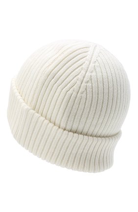 Мужская шерстяная шапка PARAJUMPERS белого цвета по цене 6515 руб., арт. HA02/RIB HAT | Фото 2 Мужская шерстяная шапка PARAJUMPERS белого цвета, арт. HA02/RIB HAT | Фото 2