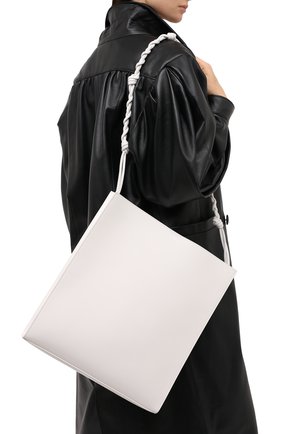 Женская сумка JIL SANDER белого цвета, арт. JSPR853171-WRB69146N | Фото 2 (Размер: large; Материал: Натуральная кожа; Ремень/цепочка: На ремешке; Сумки-технические: Сумки через плечо)