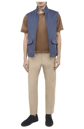 Мужские замшевые кеды triple stitch ZEGNA COUTURE темно-синего цвета по цене 51950 руб., арт. A4667X-LHS0Y | Фото 2 Мужские замшевые кеды triple stitch ZEGNA COUTURE темно-синего цвета, арт. A4667X-LHS0Y | Фото 2