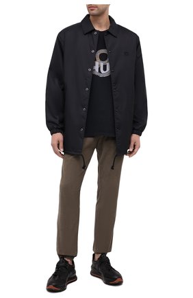 Мужская хлопковая футболка RHUDE черного цвета по цене 23050 руб., арт. RHU08PF20008 | Фото 2 Мужская хлопковая футболка RHUDE черного цвета, арт. RHU08PF20008 | Фото 2