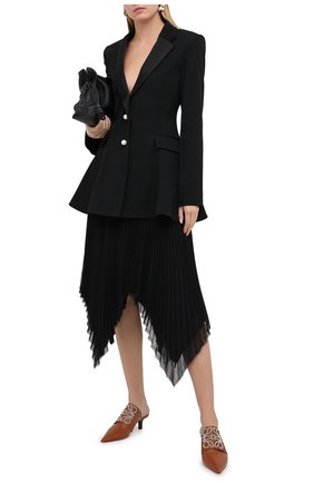 Женские кожаные мюли LOEWE коричневого цвета по цене 73800 руб., арт. L815379X13 | Фото 2 Женские кожаные мюли LOEWE коричневого цвета, арт. L815379X13 | Фото 2