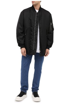 Мужские кожаные кеды JIL SANDER черного цвета по цене 49200 руб., арт. JI32535A-12311 | Фото 2 Мужские кожаные кеды JIL SANDER черного цвета, арт. JI32535A-12311 | Фото 2