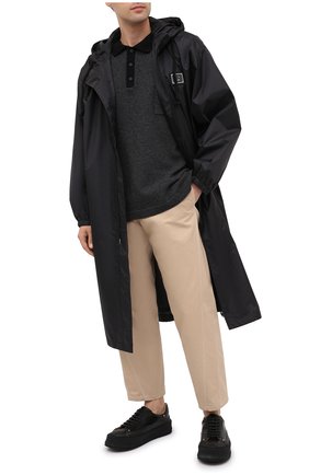 Мужские кожаные кеды JIL SANDER черного цвета по цене 52150 руб., арт. JI35550A-12232 | Фото 2 Мужские кожаные кеды JIL SANDER черного цвета, арт. JI35550A-12232 | Фото 2