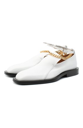 Женские кожаные лоферы JIL SANDER белого цвета по цене 71800 руб., арт. JS35041A-12021 | Фото 1 Женские кожаные лоферы JIL SANDER белого цвета, арт. JS35041A-12021 | Фото 1
