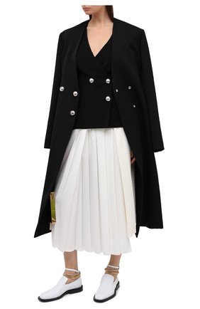 Женские кожаные лоферы JIL SANDER белого цвета по цене 71800 руб., арт. JS35041A-12021 | Фото 2 Женские кожаные лоферы JIL SANDER белого цвета, арт. JS35041A-12021 | Фото 2