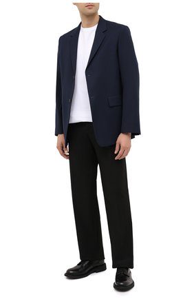 Мужской шерстяной пиджак JIL SANDER темно-синего цвета по цене 133000 руб., арт. JSMR135001-MR202500 | Фото 2 Мужской шерстяной пиджак JIL SANDER темно-синего цвета, арт. JSMR135001-MR202500 | Фото 2