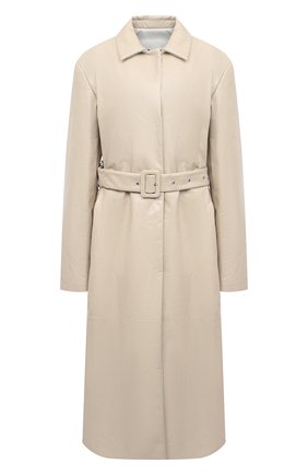 Женское кожаное пальто JIL SANDER бежевого цвета по цене 485500 руб., арт. JSPR651071-WRL00002A | Фото 1 Женское кожаное пальто JIL SANDER бежевого цвета, арт. JSPR651071-WRL00002A | Фото 1
