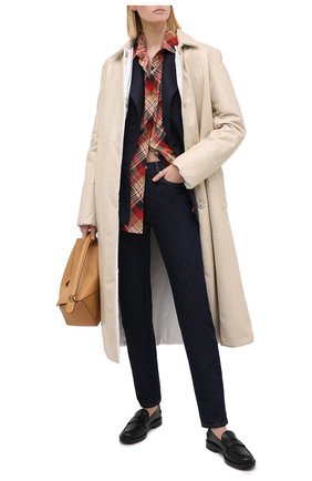 Женское кожаное пальто JIL SANDER бежевого цвета по цене 485500 руб., арт. JSPR651071-WRL00002A | Фото 2 Женское кожаное пальто JIL SANDER бежевого цвета, арт. JSPR651071-WRL00002A | Фото 2