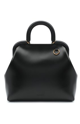 Женская сумка clover JIL SANDER черного цвета по цене 145500 руб., арт. JSPR856447-WRB69147N | Фото 1 Женская сумка clover JIL SANDER черного цвета, арт. JSPR856447-WRB69147N | Фото 1 (Сумки-технические: Сумки top-handle; Материал: Натуральная кожа; Ремень/цепочка: На ремешке; Размер: small)