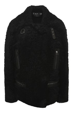 Женская дубленка TOM FORD черного цвета по цене 499500 руб., арт. CSF621-FUX126 | Фото 1 Женская дубленка TOM FORD черного цвета, арт. CSF621-FUX126 | Фото 1