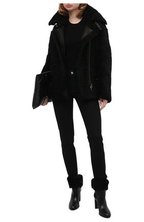 Женская дубленка TOM FORD черного цвета по цене 499500 руб., арт. CSF621-FUX126 | Фото 2 Женская дубленка TOM FORD черного цвета, арт. CSF621-FUX126 | Фото 2