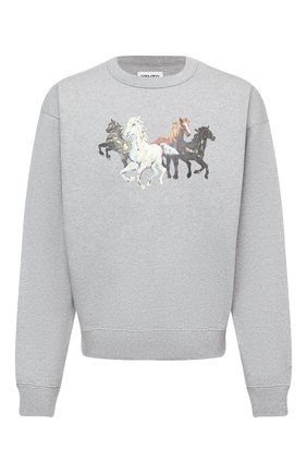 Мужской хлопковый свитшот KENZO серого цвета по цене 25750 руб., арт. FA65SW5114MG | Фото 1 Мужской хлопковый свитшот KENZO серого цвета, арт. FA65SW5114MG | Фото 1