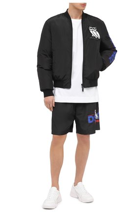 Мужские шорты d2 x ovo DSQUARED2 черного цвета по цене 39100 руб., арт. S74MU0622/S53577 | Фото 2 Мужские шорты d2 x ovo DSQUARED2 черного цвета, арт. S74MU0622/S53577 | Фото 2