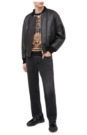 Мужской хлопковый свитшот BALMAIN разноцветного цвета по цене 71900 руб., арт. UH03277/I354 | Фото 2 Мужской хлопковый свитшот BALMAIN разноцветного цвета, арт. UH03277/I354 | Фото 2