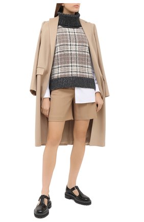 Женский шерстяной жилет KITON бежевого цвета по цене 124500 руб., арт. D50738X04T97 | Фото 2 Женский шерстяной жилет KITON бежевого цвета, арт. D50738X04T97 | Фото 2