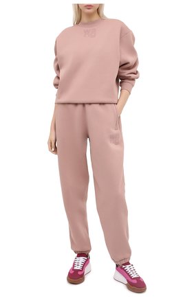 Женские хлопковые джоггеры ALEXANDERWANG.T розового цвета по цене 21100 руб., арт. 4CC1204061 | Фото 2 Женские хлопковые джоггеры ALEXANDERWANG.T розового цвета, арт. 4CC1204061 | Фото 2