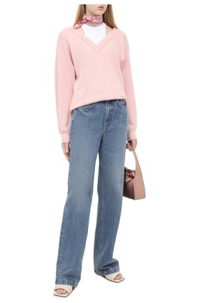 Женский шерстяной пуловер ALEXANDERWANG.T розового цвета по цене 39500 руб., арт. 4KC1201038 | Фото 2 Женский шерстяной пуловер ALEXANDERWANG.T розового цвета, арт. 4KC1201038 | Фото 2