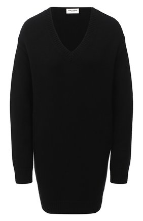 Женское кашемировое платье SAINT LAURENT черного цвета по цене 99500 руб., арт. 637299/YALJ2 | Фото 1 Женское кашемировое платье SAINT LAURENT черного цвета, арт. 637299/YALJ2 | Фото 1
