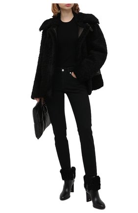 Женские кожаные ботильоны TOM FORD черного цвета по цене 137000 руб., арт. W2744T-LCL109 | Фото 2 Женские кожаные ботильоны TOM FORD черного цвета, арт. W2744T-LCL109 | Фото 2