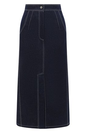 Женская джинсовая юбка VIKA GAZINSKAYA синего цвета по цене 40370 руб., арт. FW20-1836 | Фото 1 Женская джинсовая юбка VIKA GAZINSKAYA синего цвета, арт. FW20-1836 | Фото 1