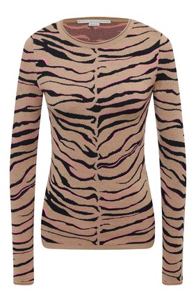 Женский пуловер из шерсти и вискозы STELLA MCCARTNEY коричневого цвета по цене 61800 руб., арт. 601910/S2210 | Фото 1 Женский пуловер из шерсти и вискозы STELLA MCCARTNEY коричневого цвета, арт. 601910/S2210 | Фото 1