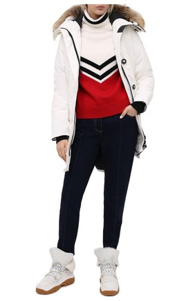Женская парка rossclair CANADA GOOSE белого цвета по цене 99500 руб., арт. 2580L | Фото 2 Женская парка rossclair CANADA GOOSE белого цвета, арт. 2580L | Фото 2