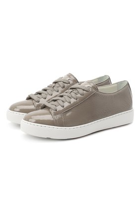 Женские кожаные кеды SANTONI серого цвета по цене 34300 руб., арт. WBCE60442BARGIIHG62 | Фото 1 Женские кожаные кеды SANTONI серого цвета, арт. WBCE60442BARGIIHG62 | Фото 1