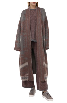 Женские кожаные кеды SANTONI серого цвета по цене 34300 руб., арт. WBCE60442BARGIIHG62 | Фото 2 Женские кожаные кеды SANTONI серого цвета, арт. WBCE60442BARGIIHG62 | Фото 2