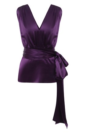 Женский топ из вискозы DRIES VAN NOTEN фиолетового цвета по цене 49550 руб., арт. 202-10745-1042 | Фото 1 Женский топ из вискозы DRIES VAN NOTEN фиолетового цвета, арт. 202-10745-1042 | Фото 1