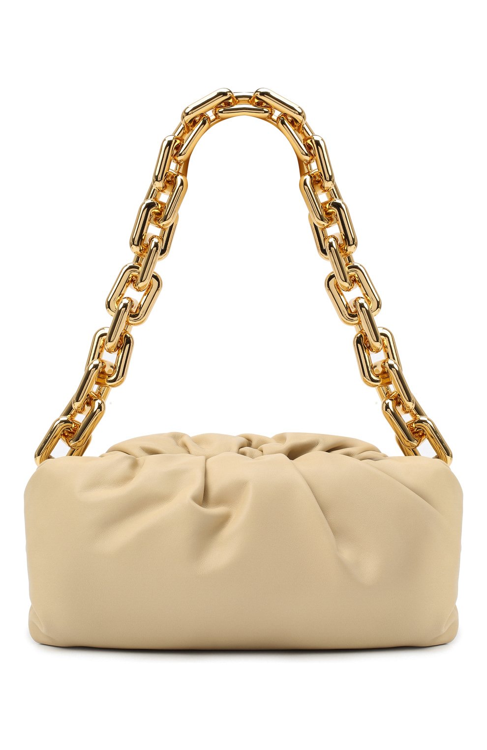 Женская сумка chain pouch BOTTEGA VENETA светло-бежевого цвета, арт. 620230/VCP40 | Фото 1