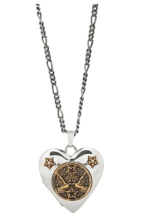 Женская кулон на цепочке ALEXANDER MCQUEEN серебряного цвета по цене 39950 руб., арт. 640268/J160Z | Фото 2 Женская кулон на цепочке ALEXANDER MCQUEEN серебряного цвета, арт. 640268/J160Z | Фото 2