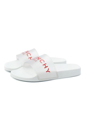 Мужские шлепанцы GIVENCHY белого цвета по цене 25950 руб., арт. BH300HH0PU | Фото 1 Мужские шлепанцы GIVENCHY белого цвета, арт. BH300HH0PU | Фото 1