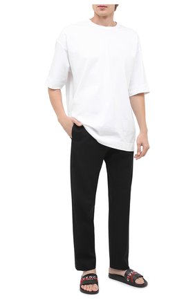 Мужские шлепанцы GIVENCHY черного цвета по цене 25950 руб., арт. BH3008H0MD | Фото 2 Мужские шлепанцы GIVENCHY черного цвета, арт. BH3008H0MD | Фото 2