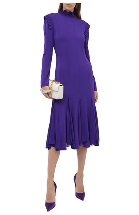 Женское платье из вискозы TOM FORD фиолетового цвета по цене 368000 руб., арт. ABJ500-FAX668 | Фото 2 Женское платье из вискозы TOM FORD фиолетового цвета, арт. ABJ500-FAX668 | Фото 2