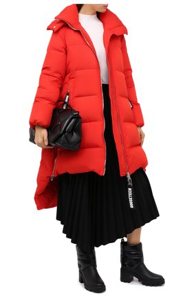 Женские кожаные ботильоны MONCLER черного цвета по цене 58900 руб., арт. F2-09B-4F707-00-02SE7 | Фото 2 Женские кожаные ботильоны MONCLER черного цвета, арт. F2-09B-4F707-00-02SE7 | Фото 2